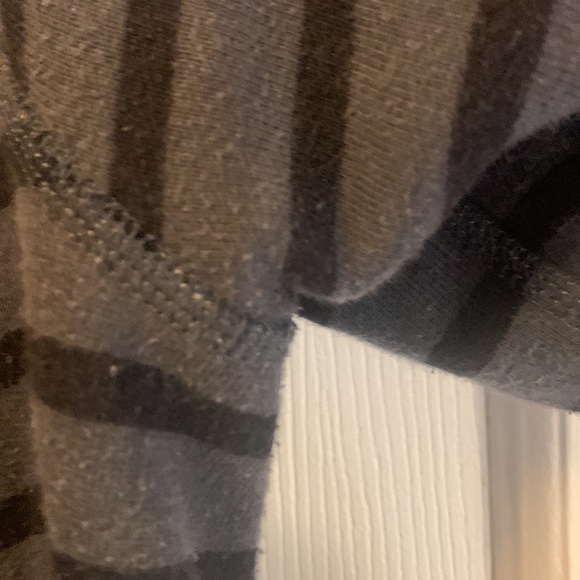 Converse All Star Striped Hoodie Medium Black and Blue - Picture 6 of 8